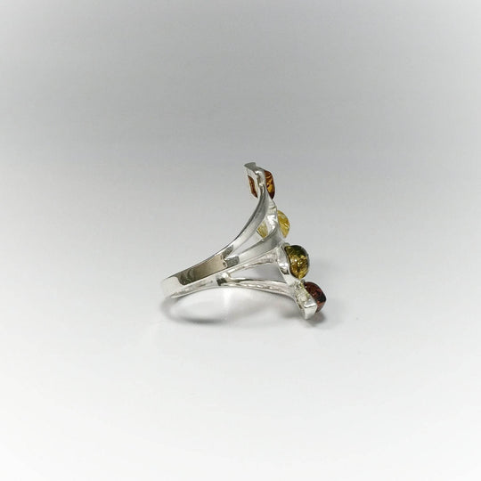 Mixed Amber Ring-Rocks and Gems Canada