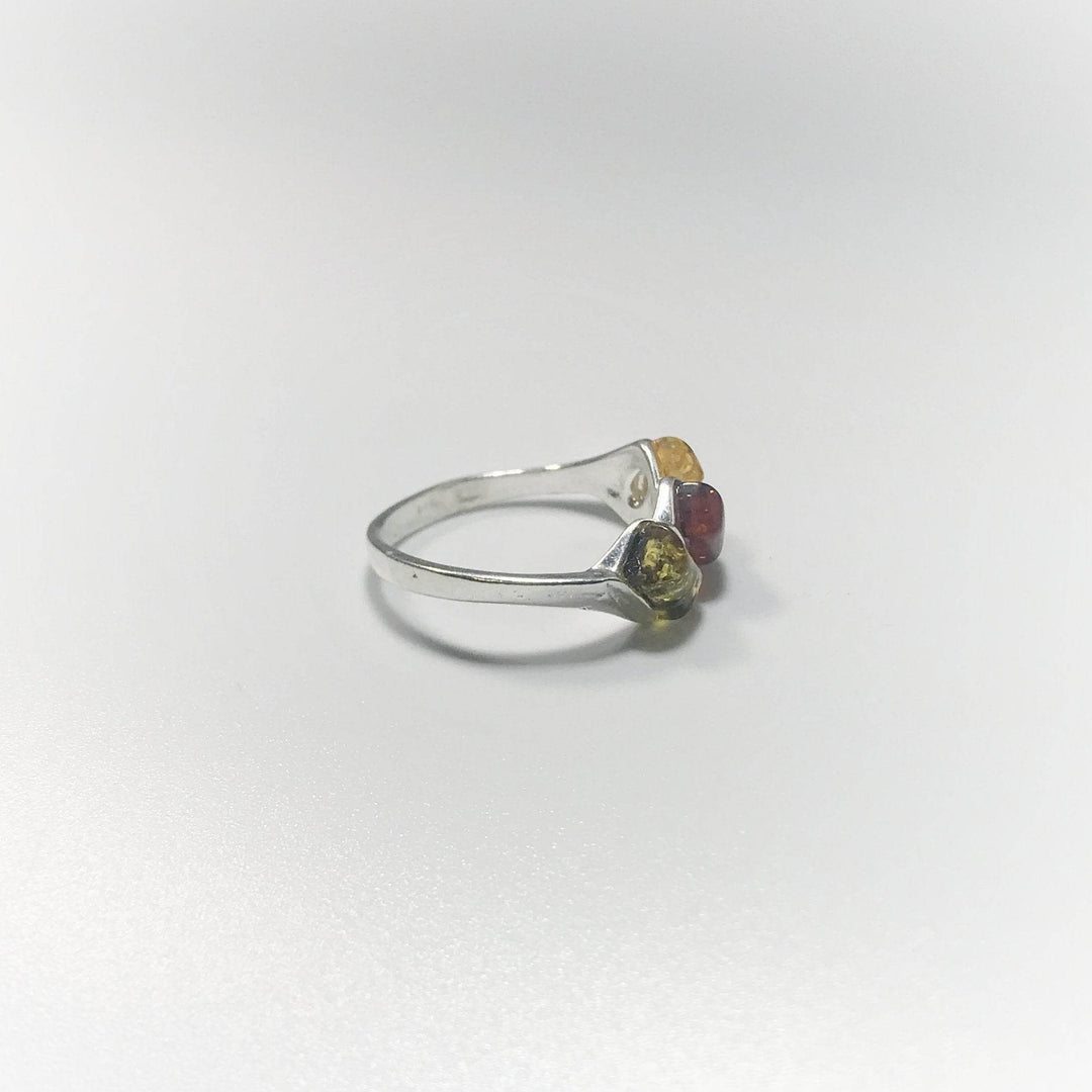 Mixed Amber Ring-Rocks and Gems Canada