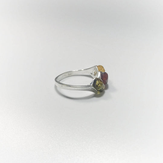 Mixed Amber Ring-Rocks and Gems Canada