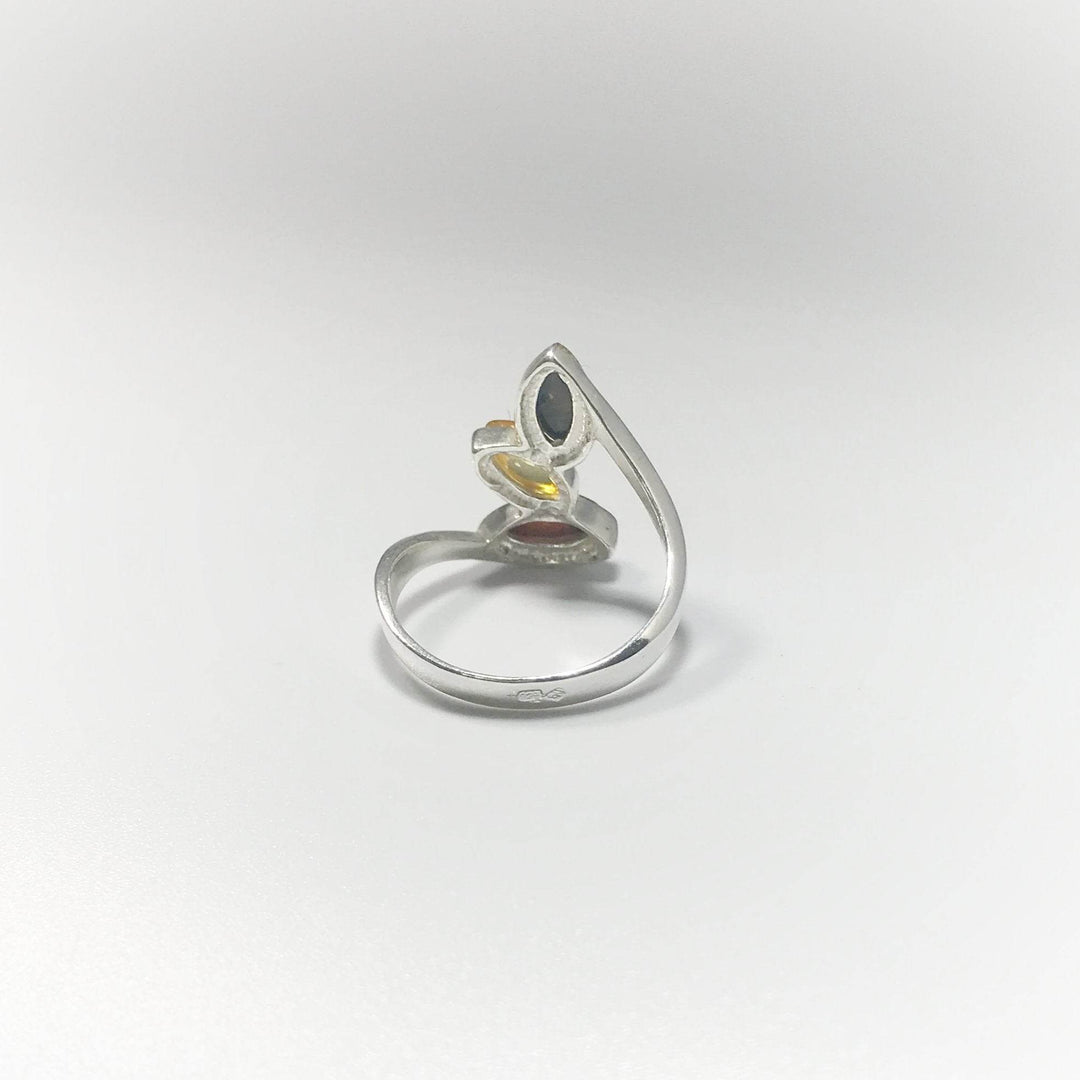 Mixed Amber Ring-Rocks and Gems Canada
