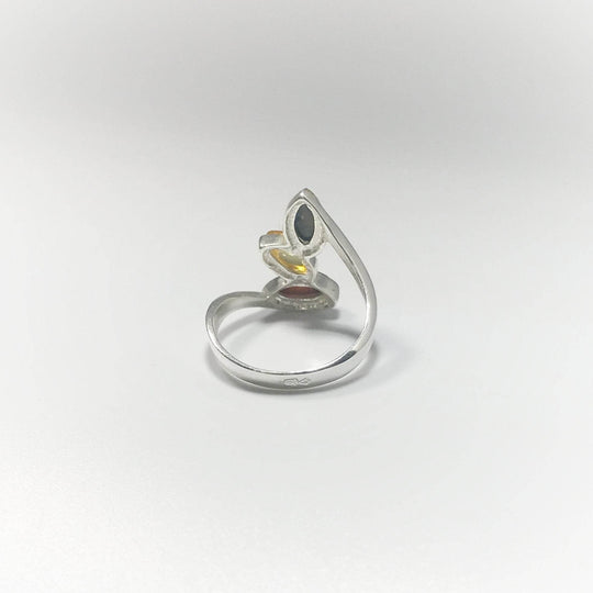Mixed Amber Ring-Rocks and Gems Canada