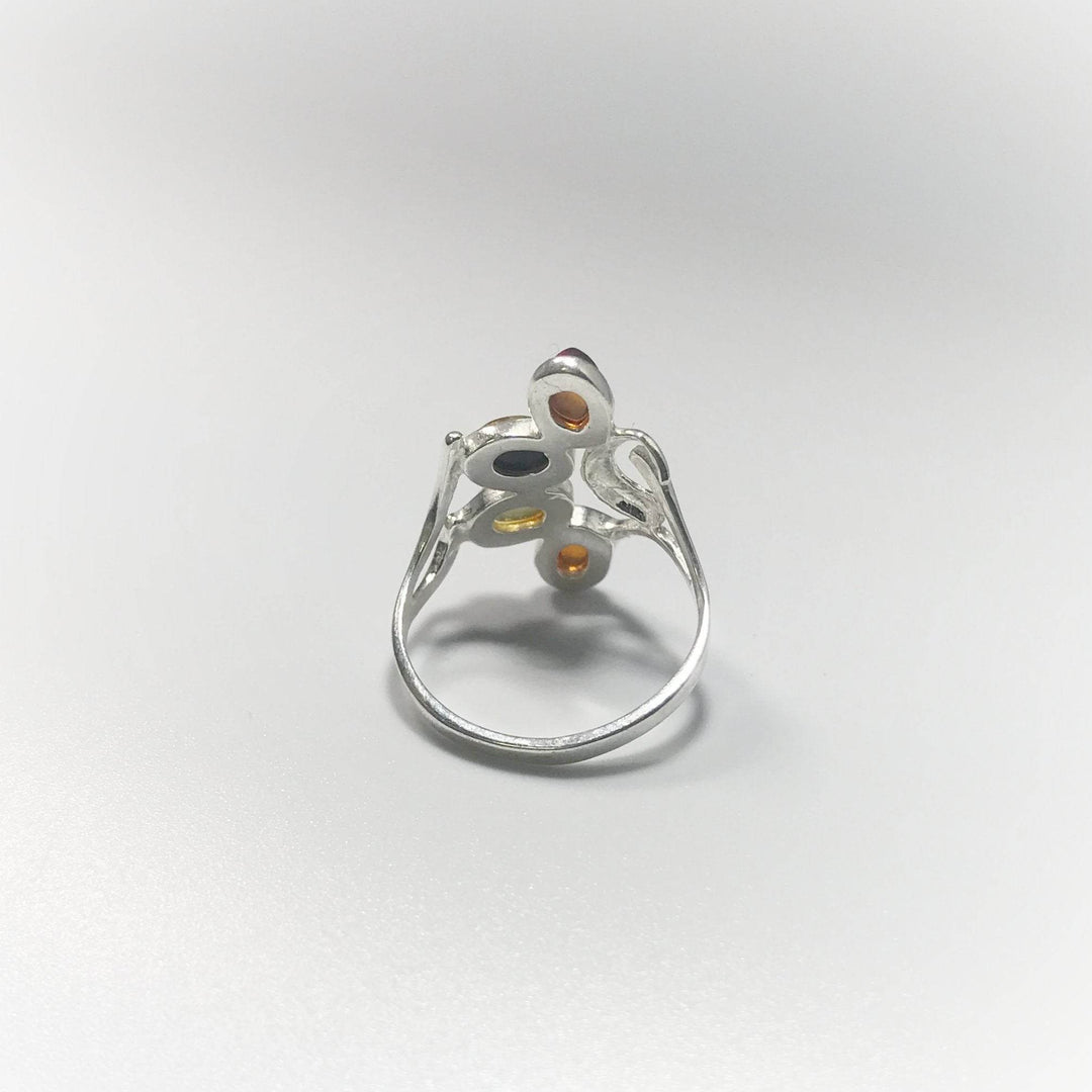 Mixed Amber Ring-Rocks and Gems Canada