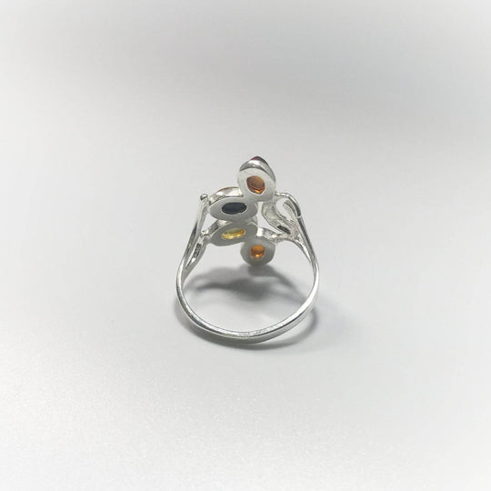 Mixed Amber Ring-Rocks and Gems Canada