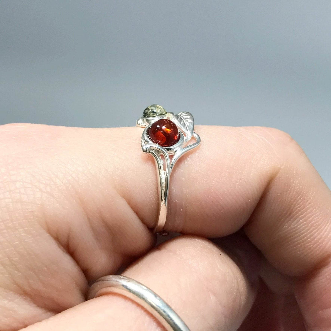 Mixed Amber Ring-Rocks and Gems Canada