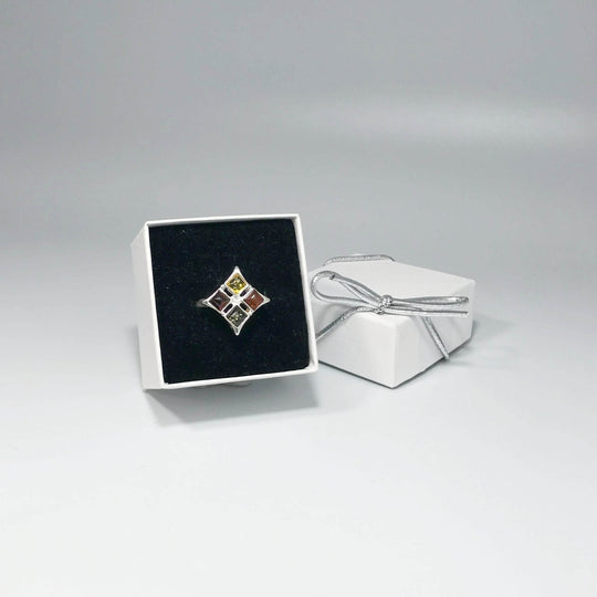 Mixed Amber Ring-Rocks and Gems Canada