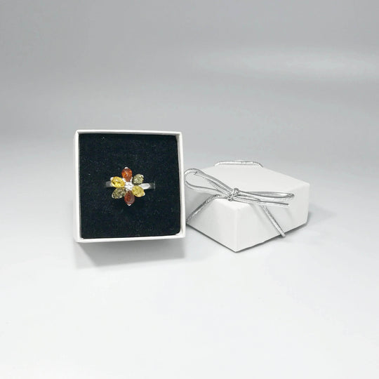 Mixed Amber Ring-Rocks and Gems Canada