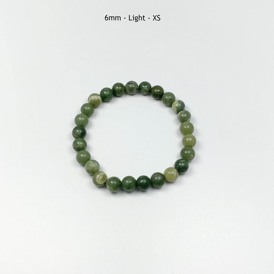 Mixed Green Canadian Jade Beaded Bracelet-Rocks and Gems Canada