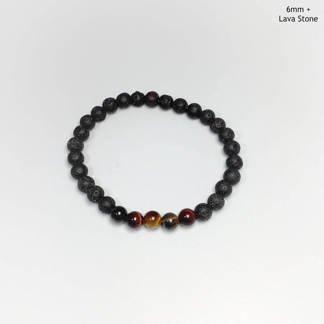 Mixed Tiger Eye Beaded Bracelet-Rocks and Gems Canada