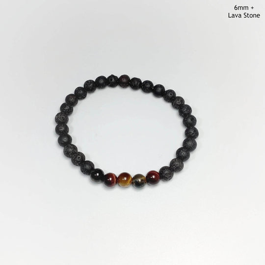Mixed Tiger Eye Beaded Bracelet-Rocks and Gems Canada