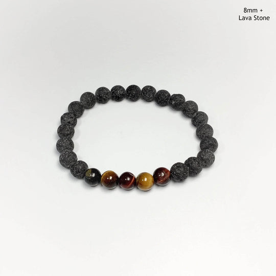 Mixed Tiger Eye Beaded Bracelet-Rocks and Gems Canada