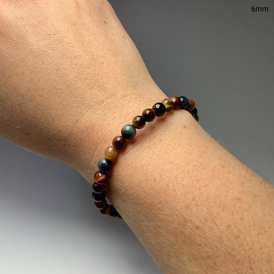 Mixed Tiger Eye Beaded Bracelet-Rocks and Gems Canada