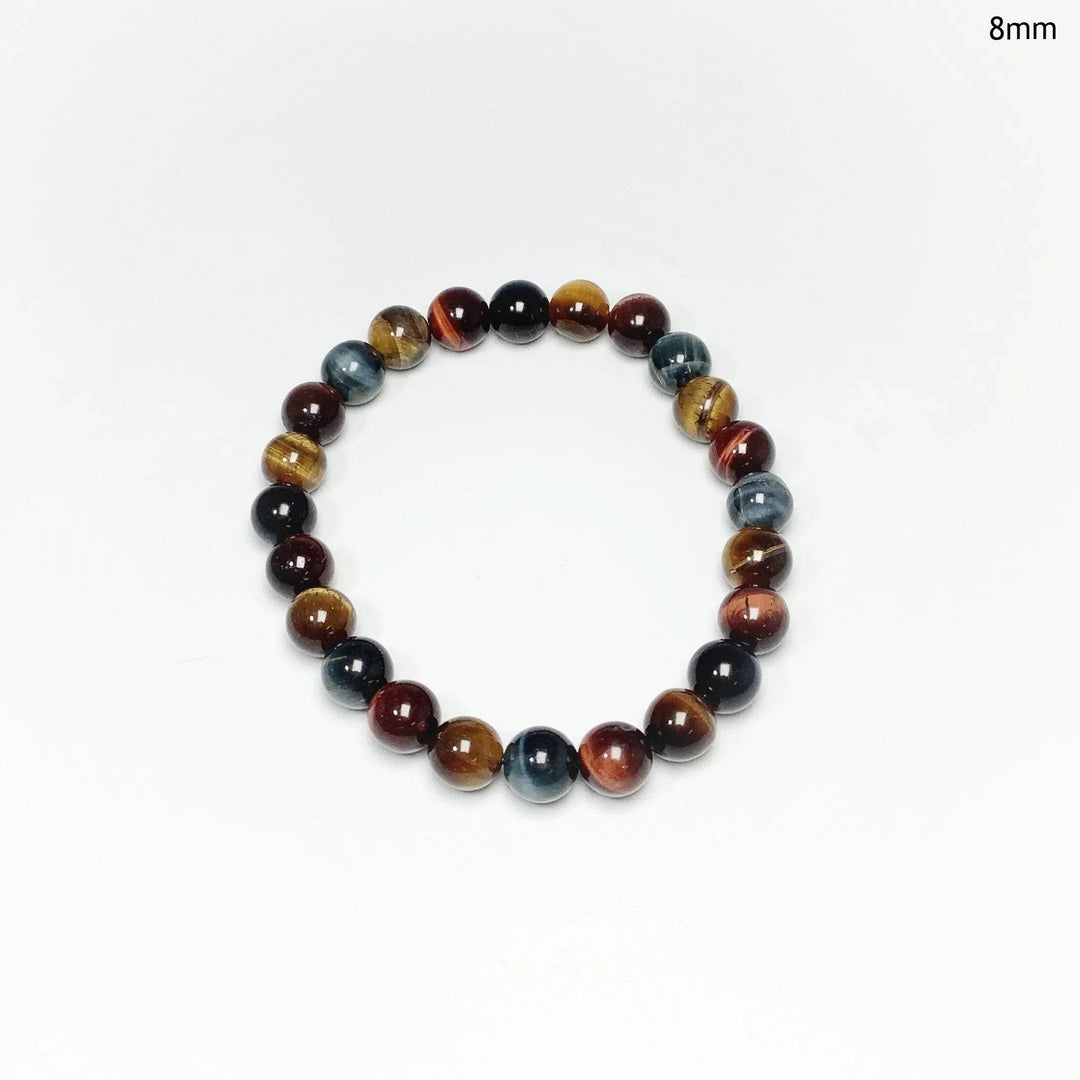 Mixed Tiger Eye Beaded Bracelet-Rocks and Gems Canada