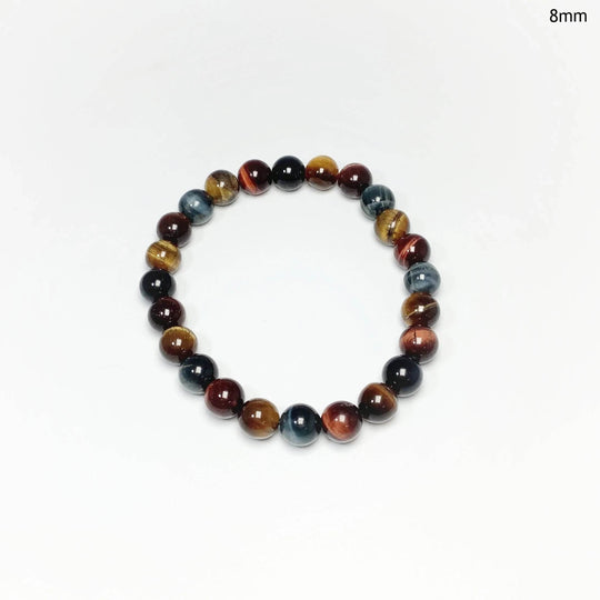 Mixed Tiger Eye Beaded Bracelet-Rocks and Gems Canada