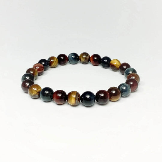 Mixed Tiger Eye Beaded Bracelet-Rocks and Gems Canada