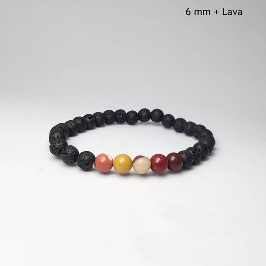 Mookaite Beaded Bracelet-Rocks and Gems Canada