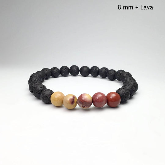 Mookaite Beaded Bracelet-Rocks and Gems Canada