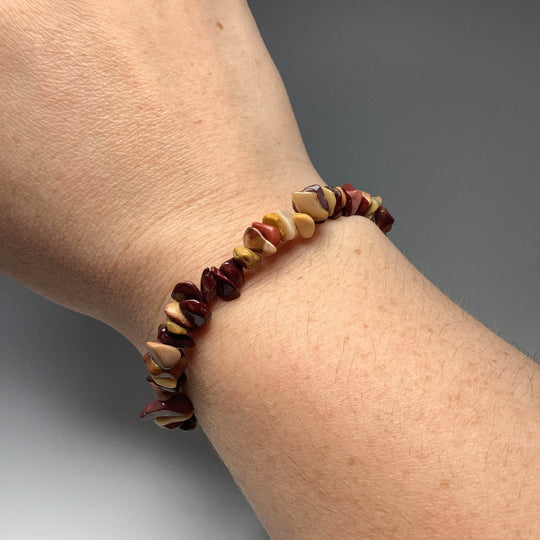 Mookaite Chip Beaded Bracelet-Rocks and Gems Canada