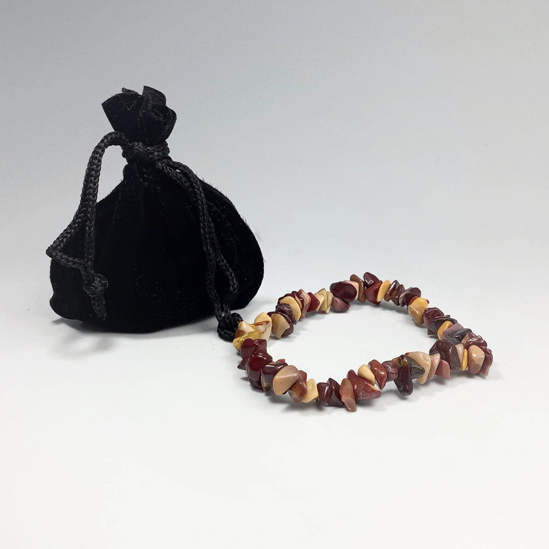 Mookaite Chip Beaded Bracelet-Rocks and Gems Canada