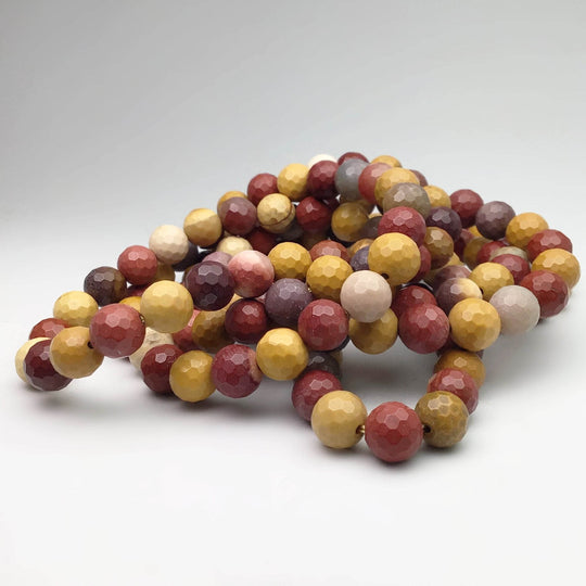 Mookaite Faceted Beaded Bracelet-Rocks and Gems Canada