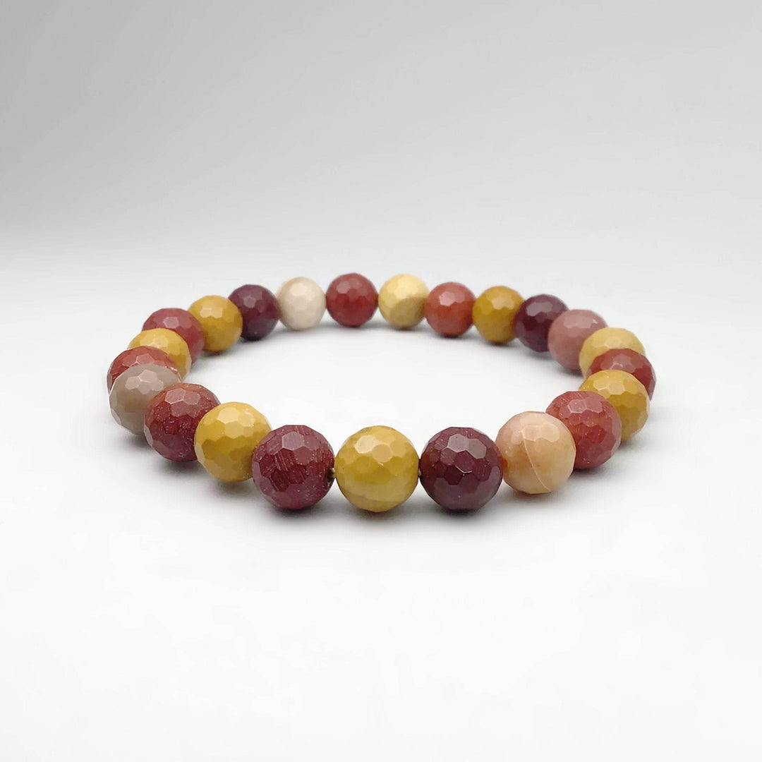 Mookaite Faceted Beaded Bracelet-Rocks and Gems Canada