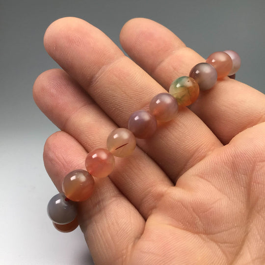 Moon Chalcedony Beaded Bracelet-Rocks and Gems Canada