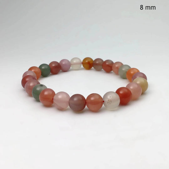 Moon Chalcedony Beaded Bracelet-Rocks and Gems Canada