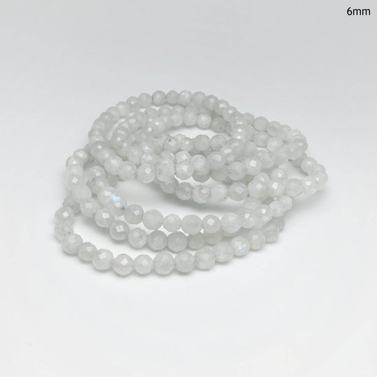 Moonstone Faceted Beaded Bracelet-Rocks and Gems Canada