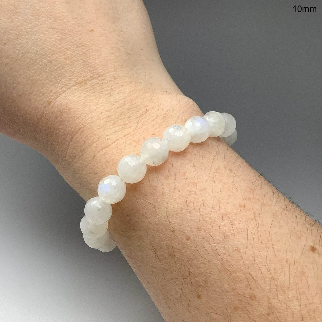 Moonstone Faceted Beaded Bracelet-Rocks and Gems Canada