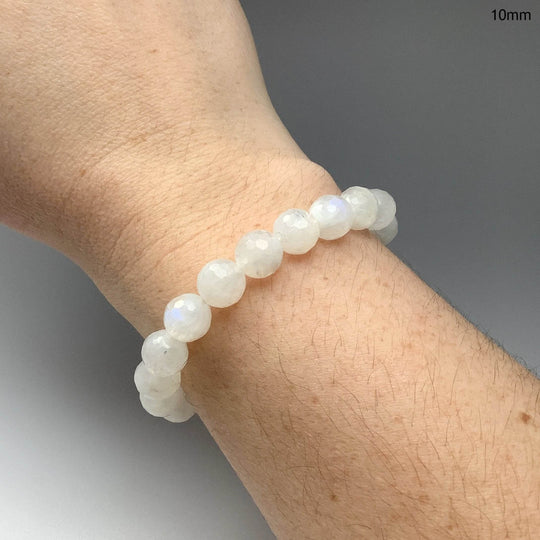 Moonstone Faceted Beaded Bracelet-Rocks and Gems Canada