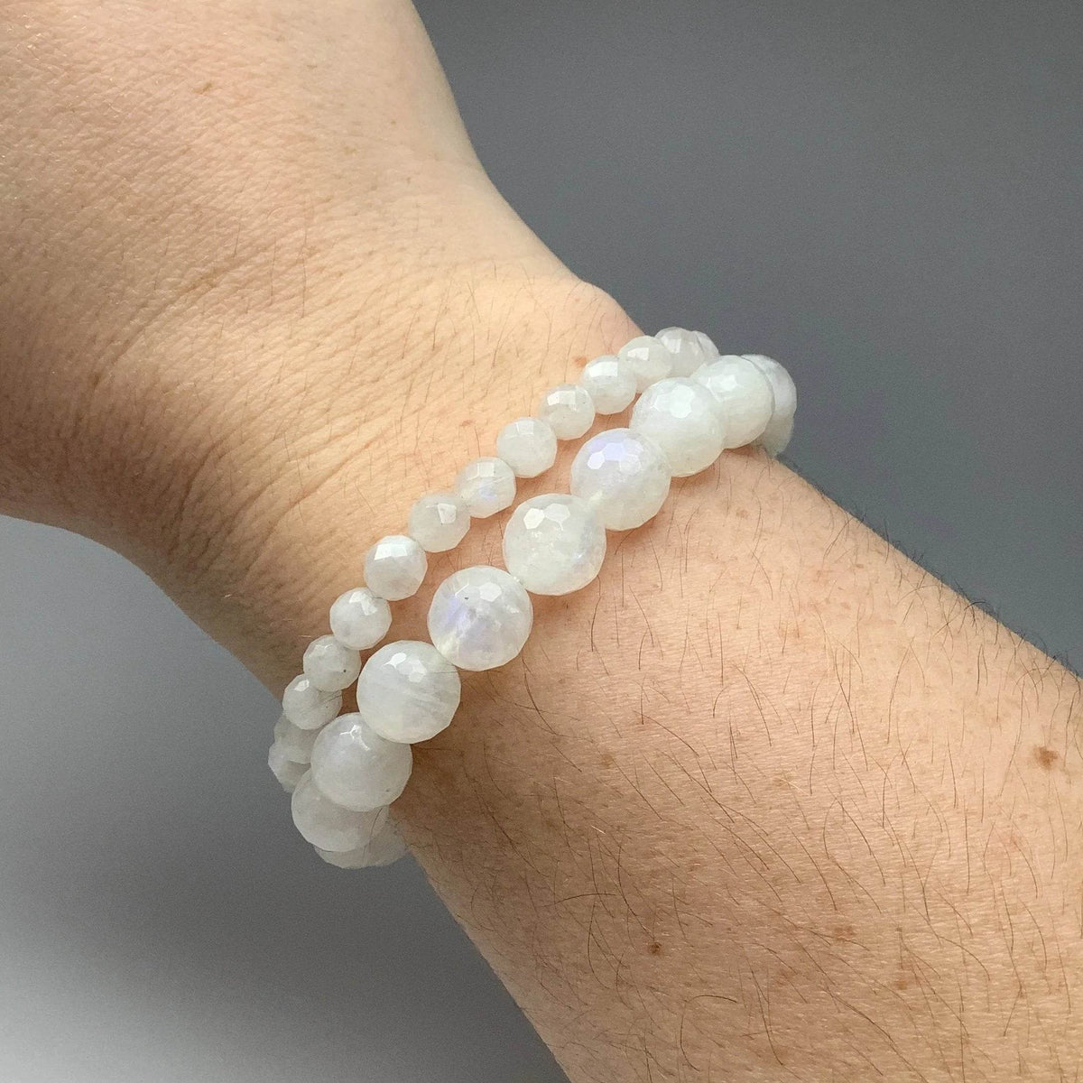 Moonstone Faceted Beaded Bracelet-Rocks and Gems Canada