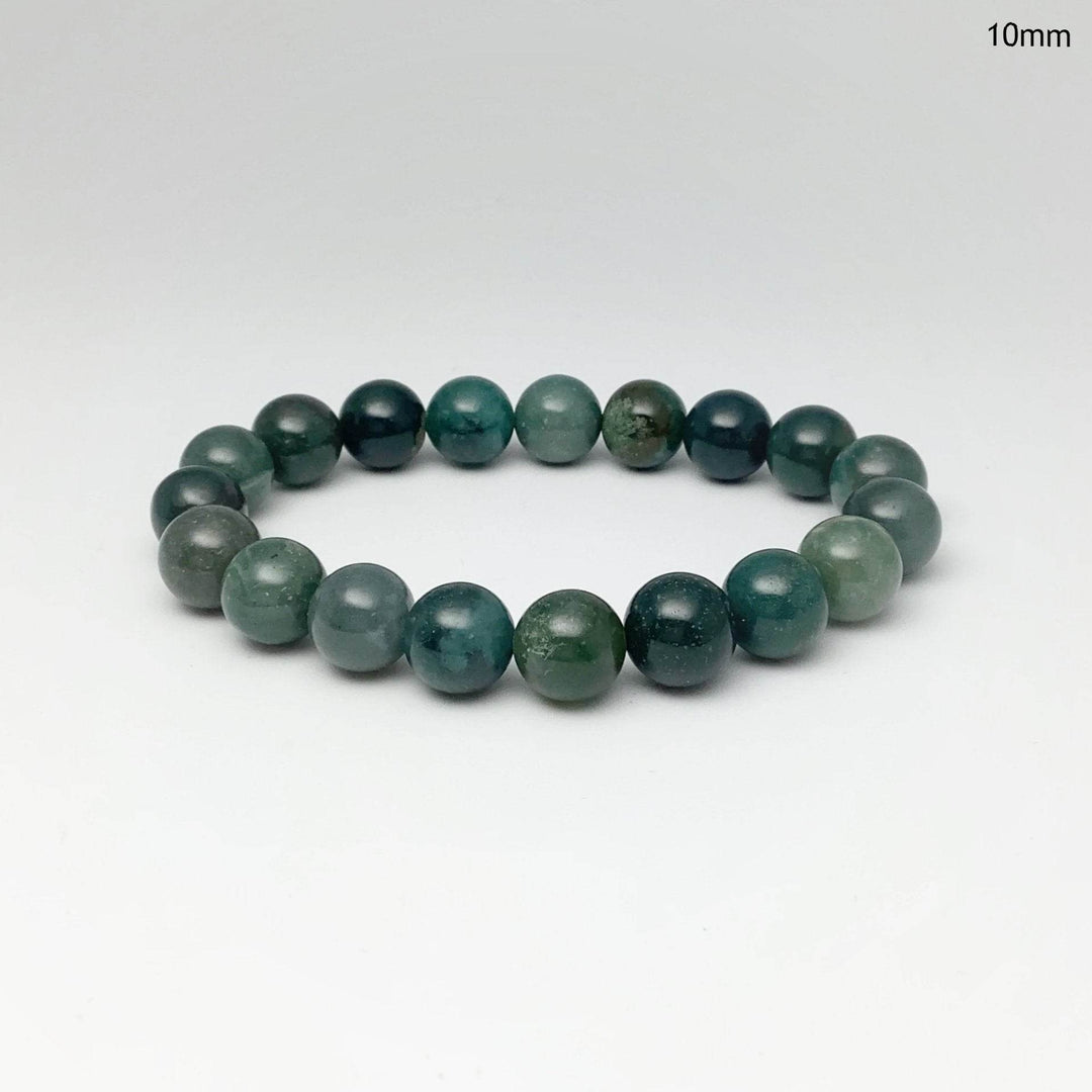 Moss Agate Beaded Bracelet-Rocks and Gems Canada