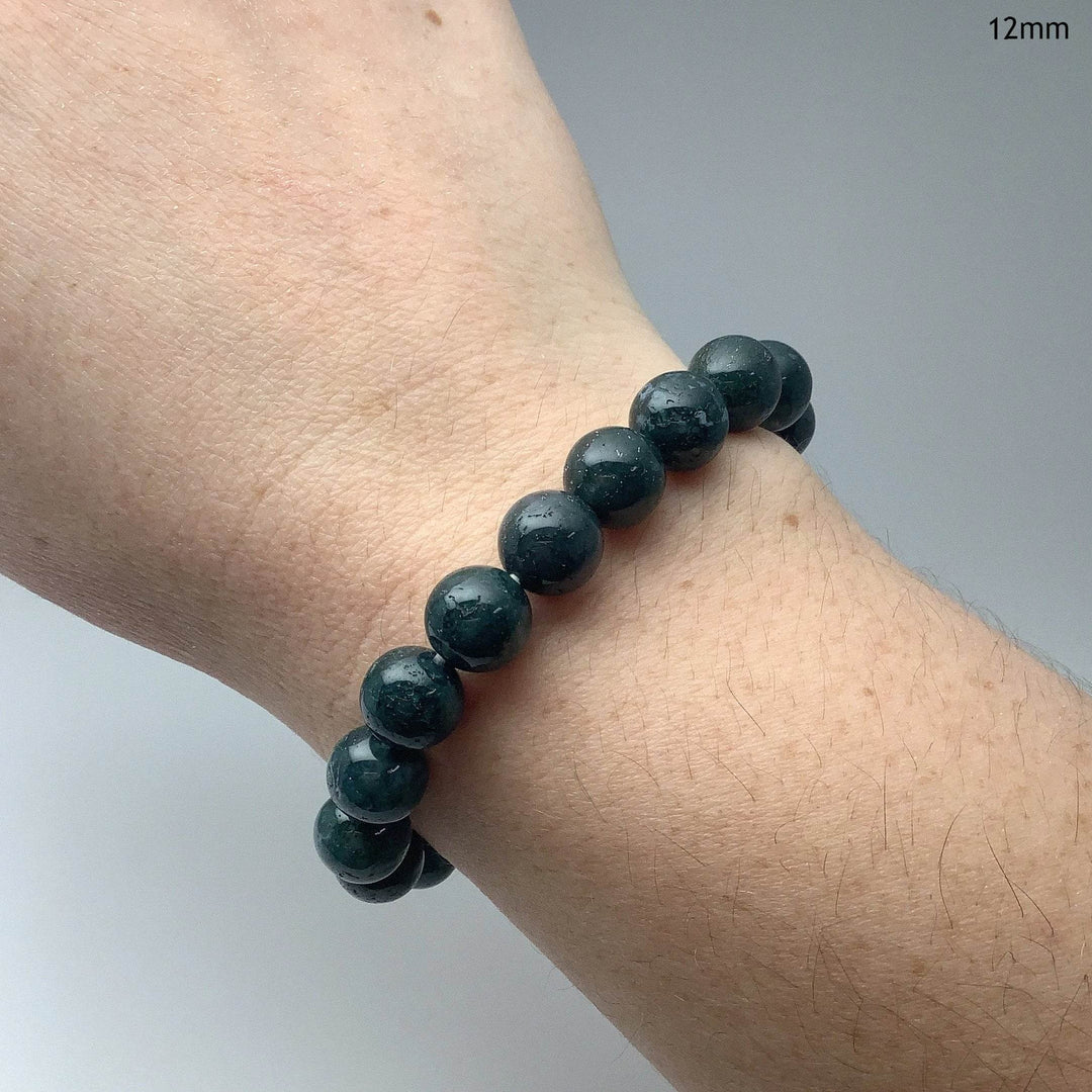 Moss Agate Beaded Bracelet-Rocks and Gems Canada