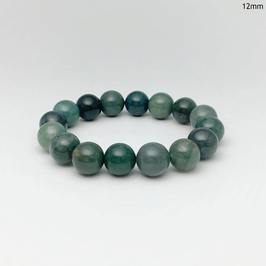 Moss Agate Beaded Bracelet-Rocks and Gems Canada