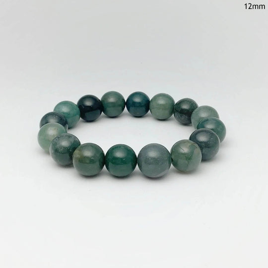 Moss Agate Beaded Bracelet-Rocks and Gems Canada