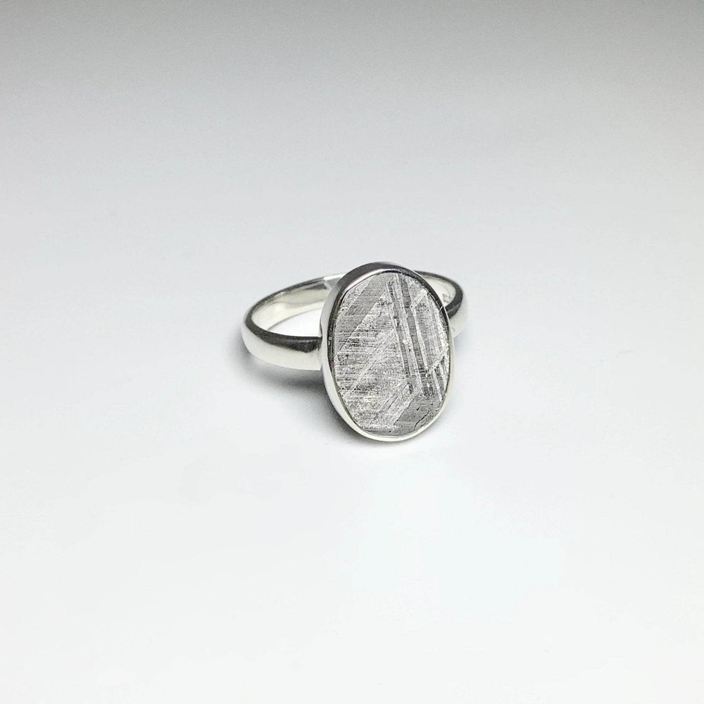 Muonionalusta Meteorite Ring-Rocks and Gems Canada