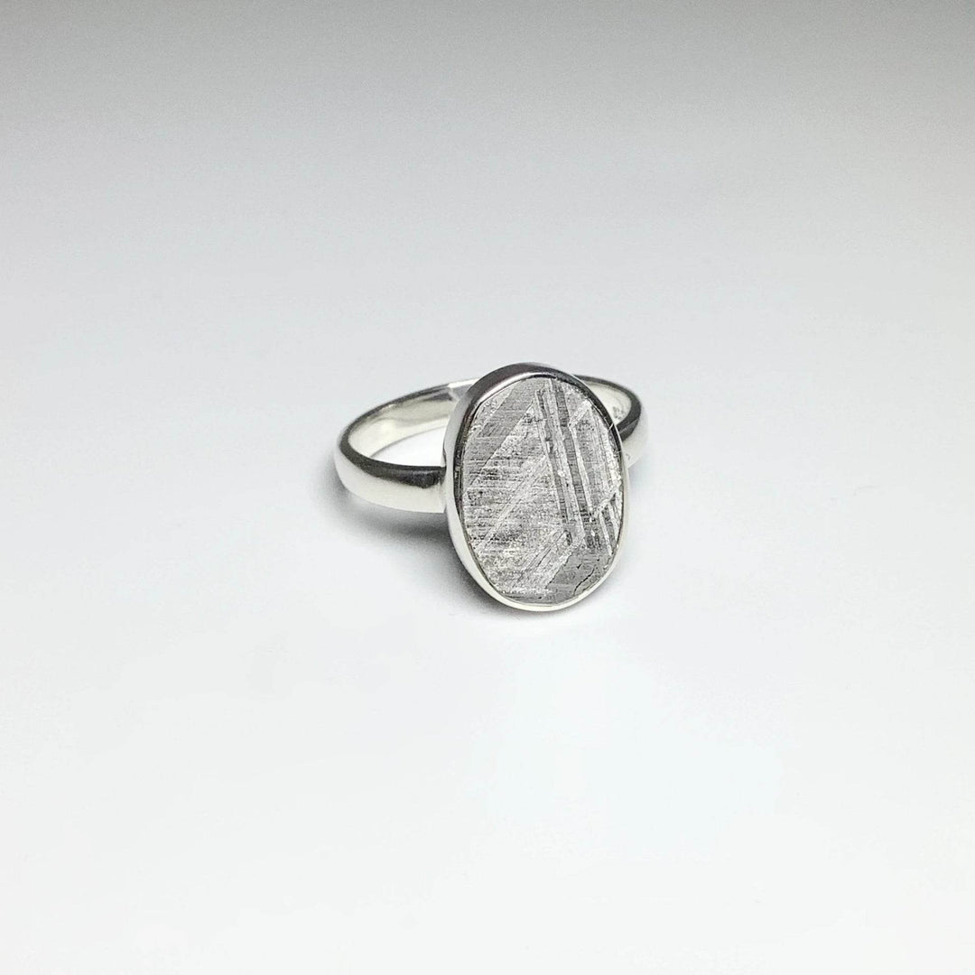 Muonionalusta Meteorite Ring-Rocks and Gems Canada