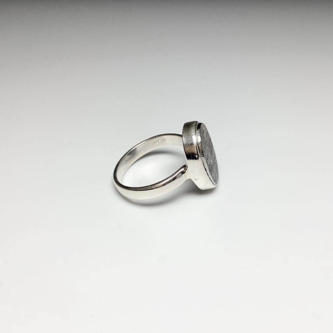 Muonionalusta Meteorite Ring-Rocks and Gems Canada