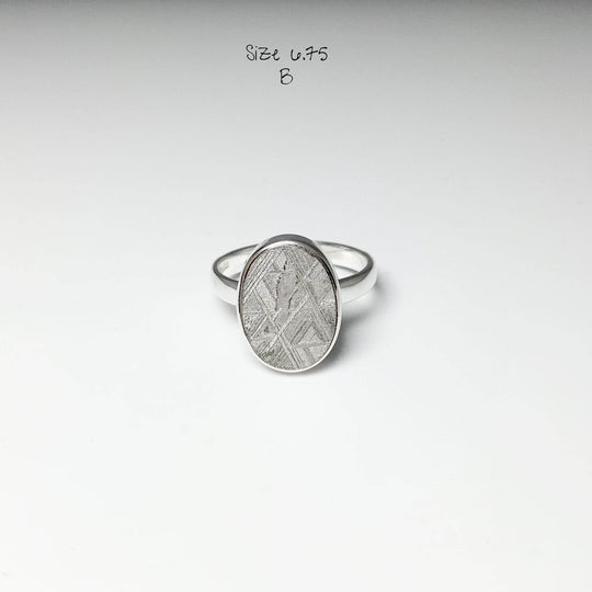 Muonionalusta Meteorite Ring-Rocks and Gems Canada