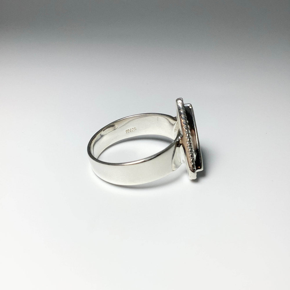 Muonionalusta Meteorite Triangle Setting Ring-Rocks and Gems Canada