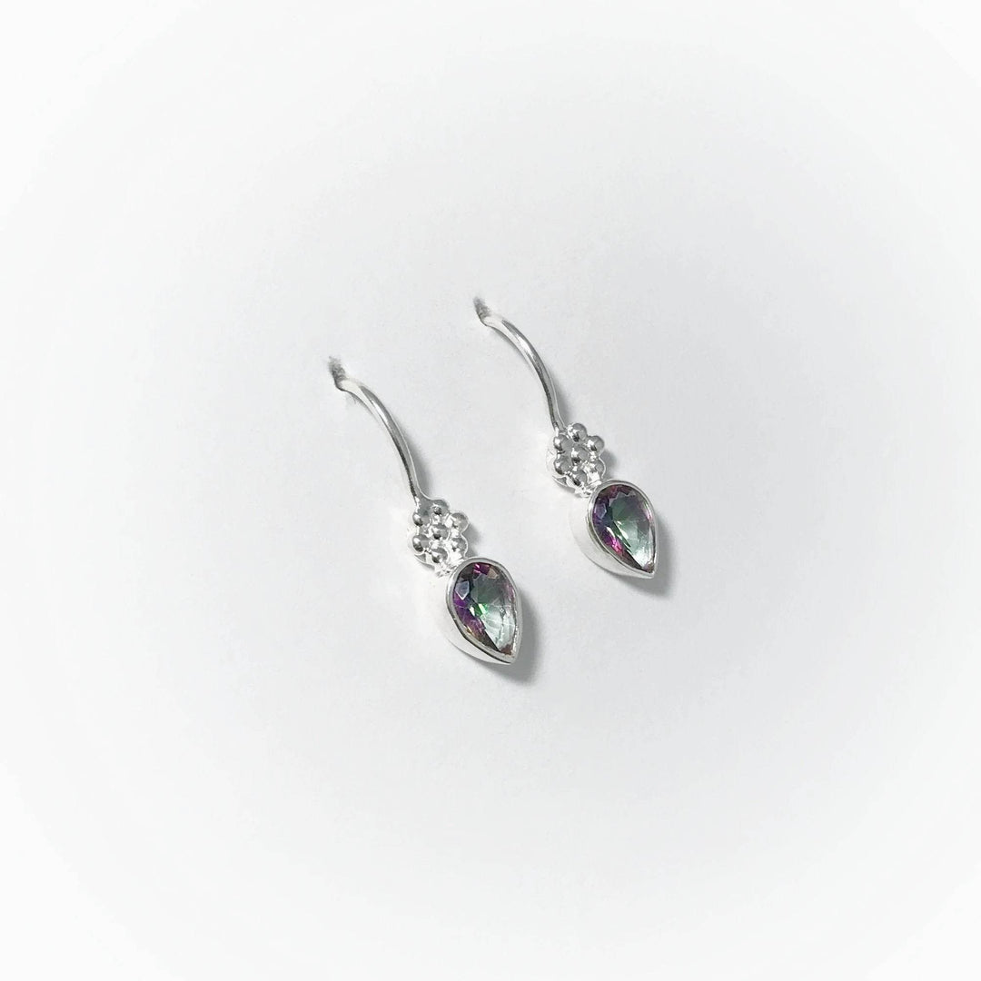 Mystic Topaz Dangle Earrings-Rocks and Gems Canada