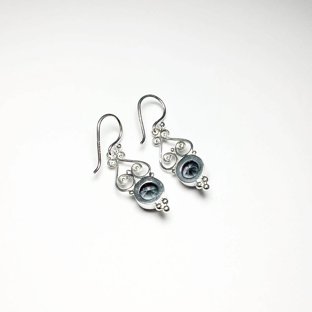 Mystic Topaz Dangle Earrings-Rocks and Gems Canada