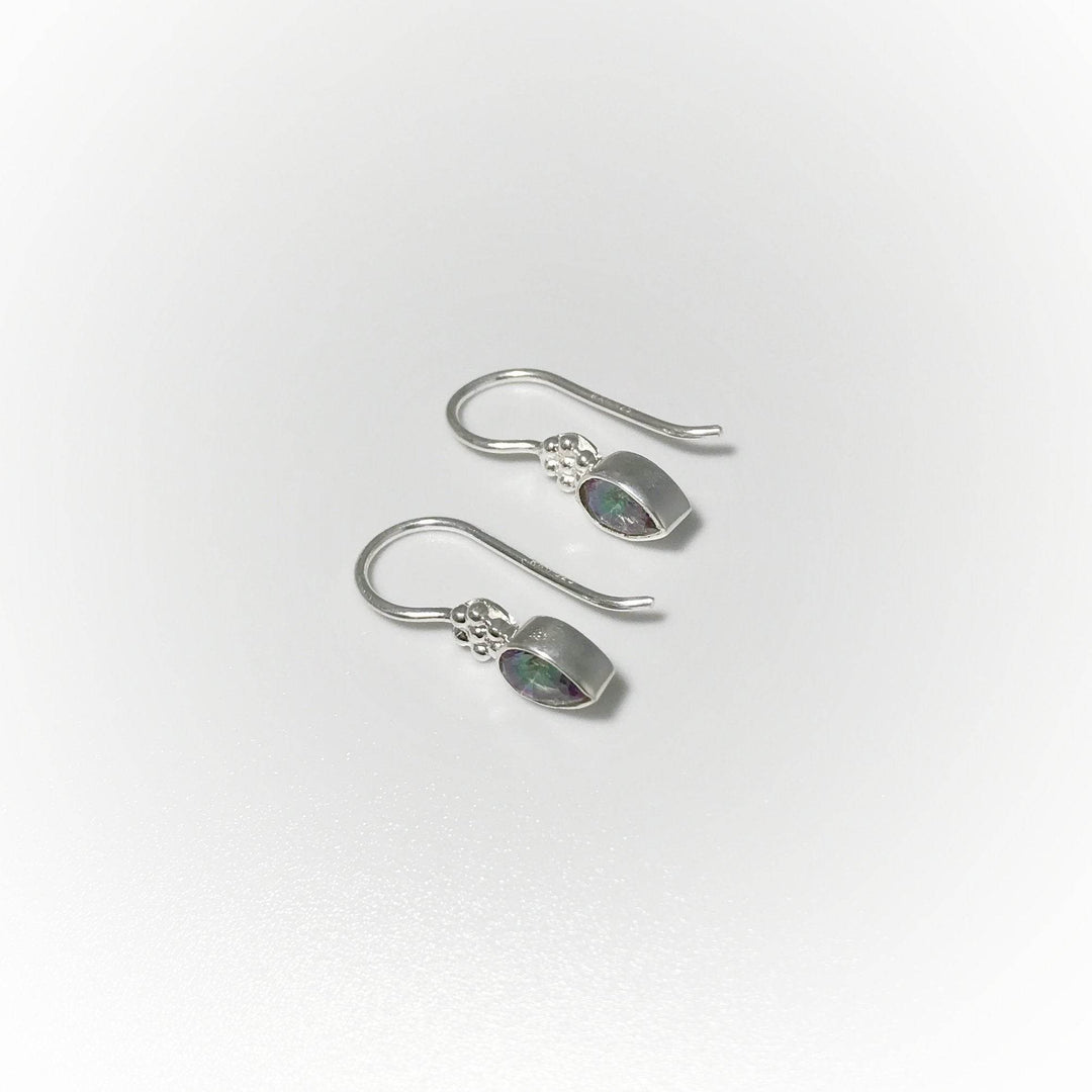 Mystic Topaz Dangle Earrings-Rocks and Gems Canada