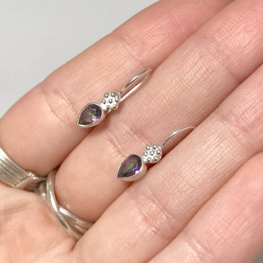 Mystic Topaz Dangle Earrings-Rocks and Gems Canada