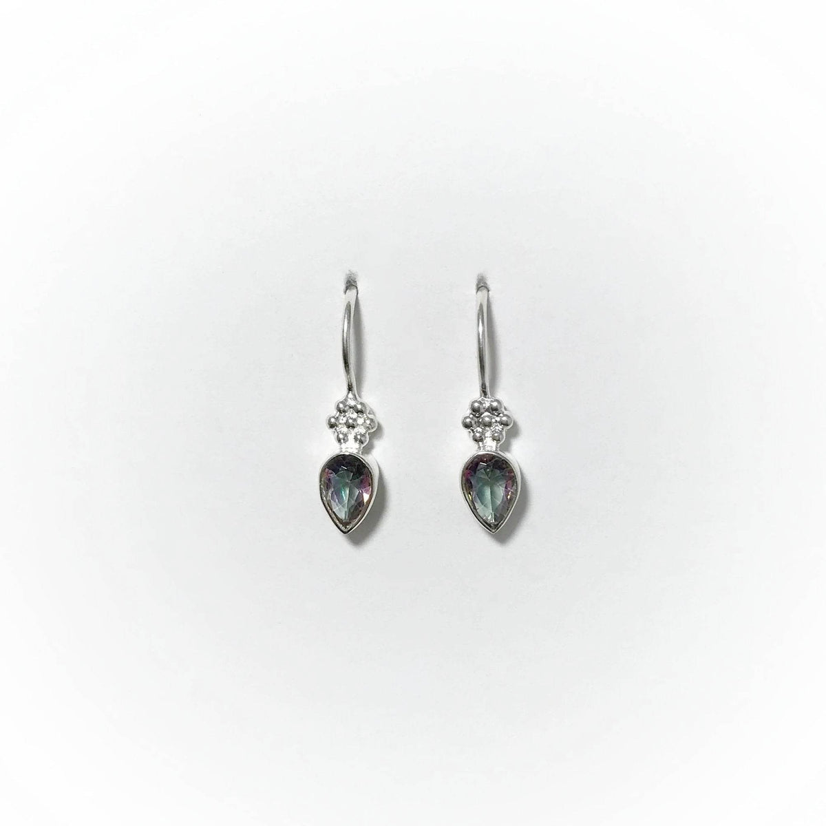 Mystic Topaz Dangle Earrings-Rocks and Gems Canada