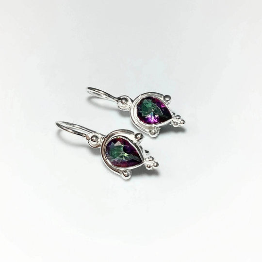 Mystic Topaz Dangle Earrings-Rocks and Gems Canada