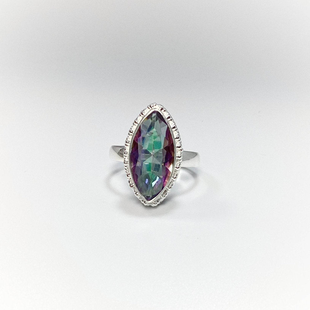 Mystic Topaz Marquise Cut Ring-Rocks and Gems Canada