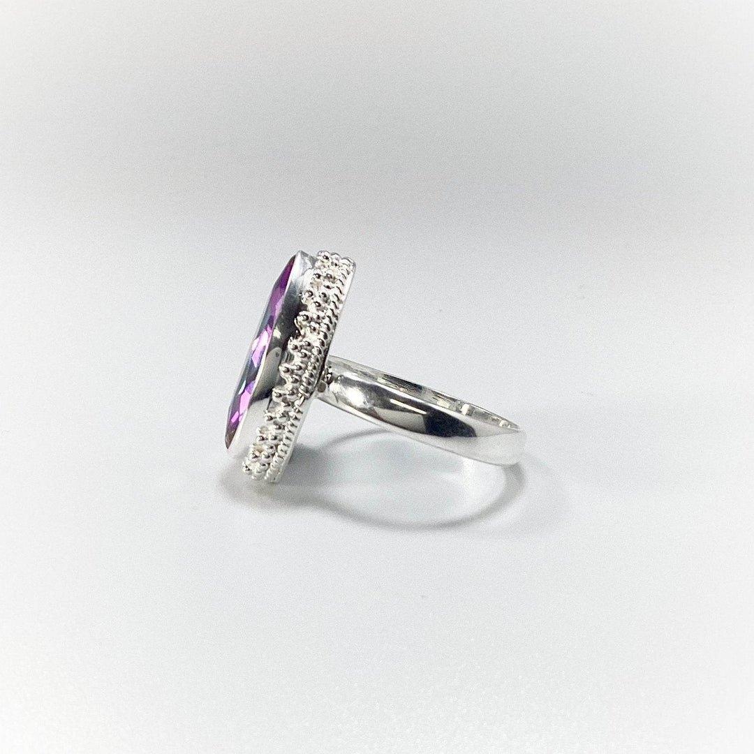 Mystic Topaz Marquise Cut Ring-Rocks and Gems Canada
