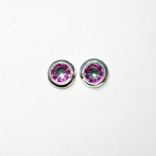 Mystic Topaz Stud Earrings-Rocks and Gems Canada