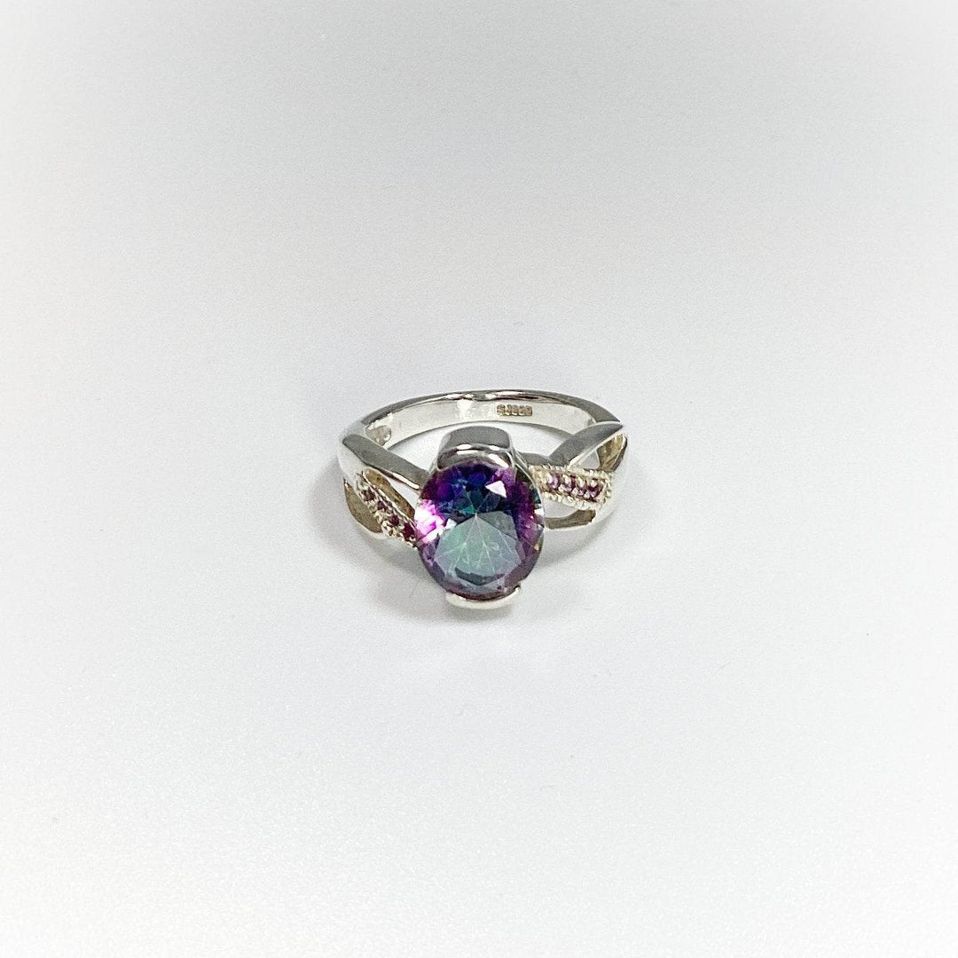 Mystic Topaz and Amethyst Ring-Rocks and Gems Canada