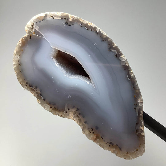 Natural Agate Geode on Stand-Rocks and Gems Canada